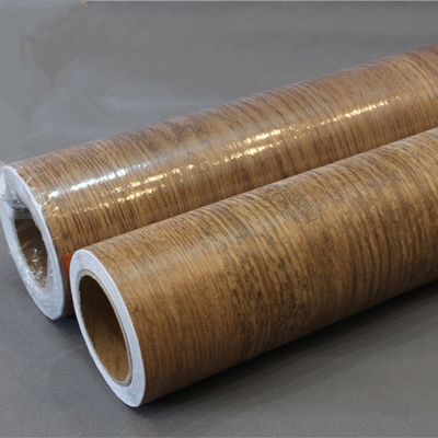 122cm*50m Film PVC z drewna z akrylowym klejem czułym na ciśnienie