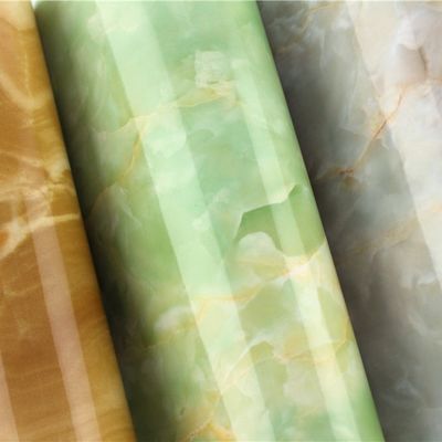 0.1mm-0.15mm Kuchnia Płytka Top Tapeta Marmurowy Design PVC Worktop Cover