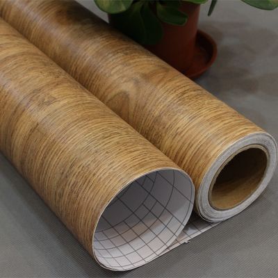 60cm*10m Cienka samoprzylepna folia z tworzyw sztucznych z teksturą drewna do odnowionych mebli