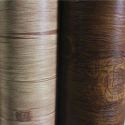 Wysokiej wytrzymałości samoprzylepna folia dekoracyjna z drewna z ziarnkiem PVC Supermat Surface